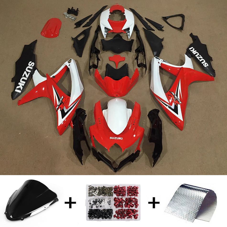 スズキ GSXR 600/750 2008-2010 K8 用 インジェクションフェアリングキット ボディワーク プラスチック ABS