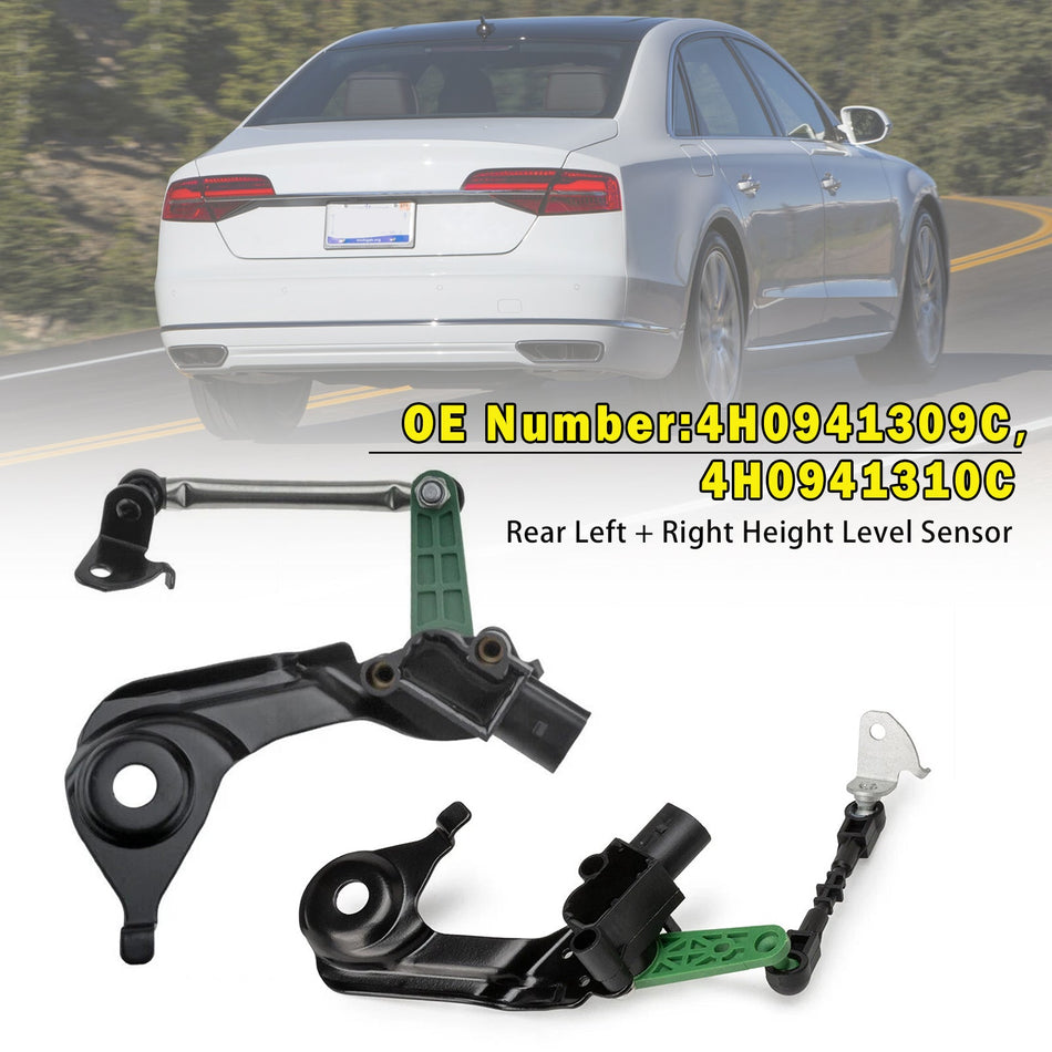 リアハイトレベルセンサー 2個 4H0941309C 4H0941310C Audi A6 A8 S6 S7 S8用