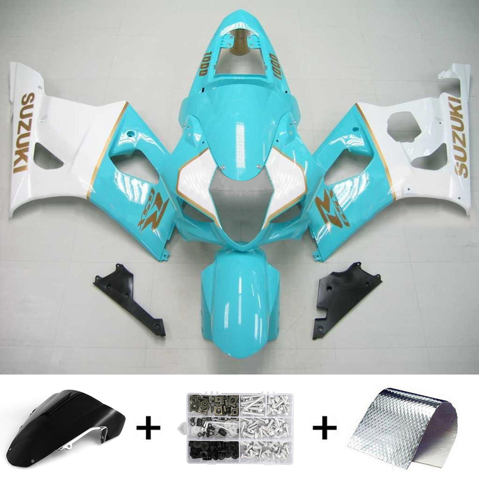 2003-2004 スズキ GSXR1000 K3 Amotopart インジェクションフェアリングキット ボディワーク プラスチック ABS #120