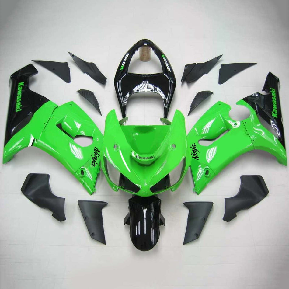 2005-2006 カワサキ ZX6R 636 Amotopart インジェクションフェアリングキット ボディワーク プラスチック ABS #121