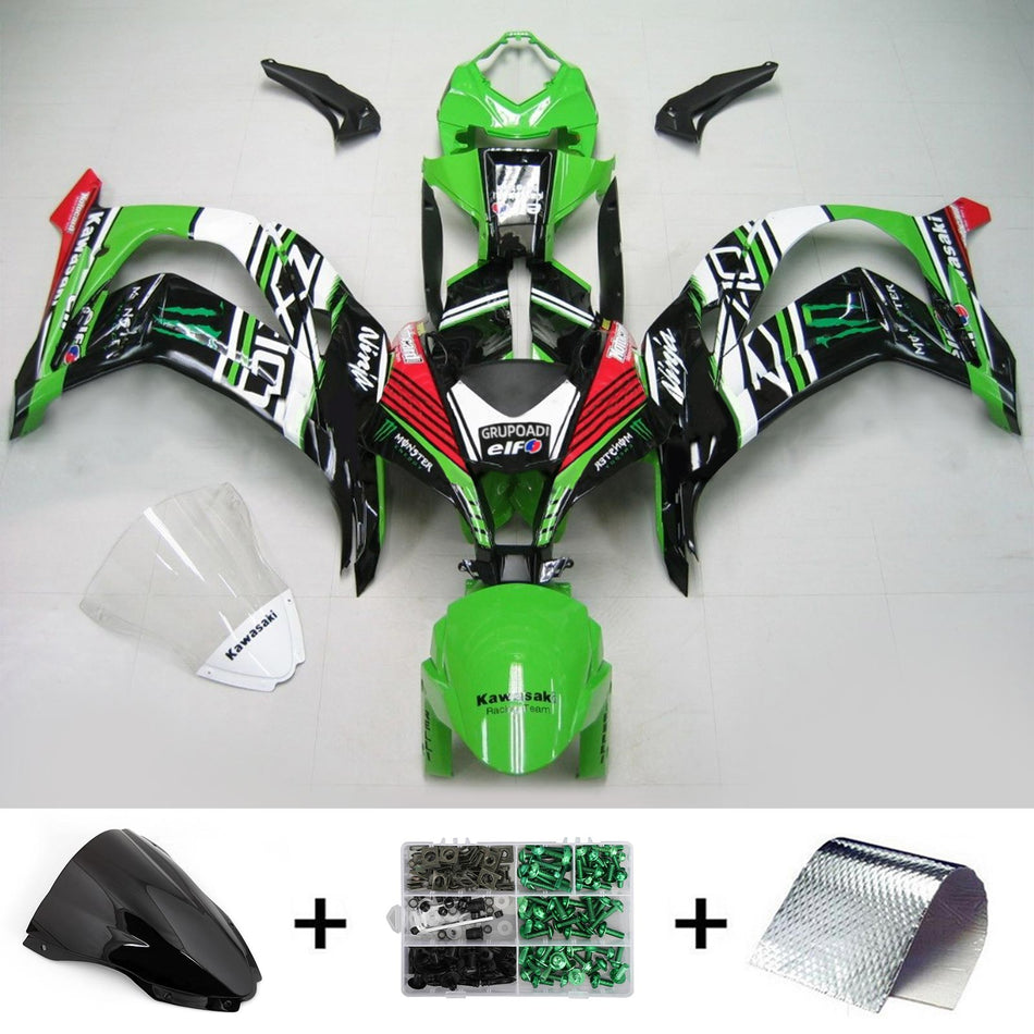 2016-2020 カワサキ ZX10R Amotopart インジェクションフェアリングキット ボディワーク プラスチック ABS #116