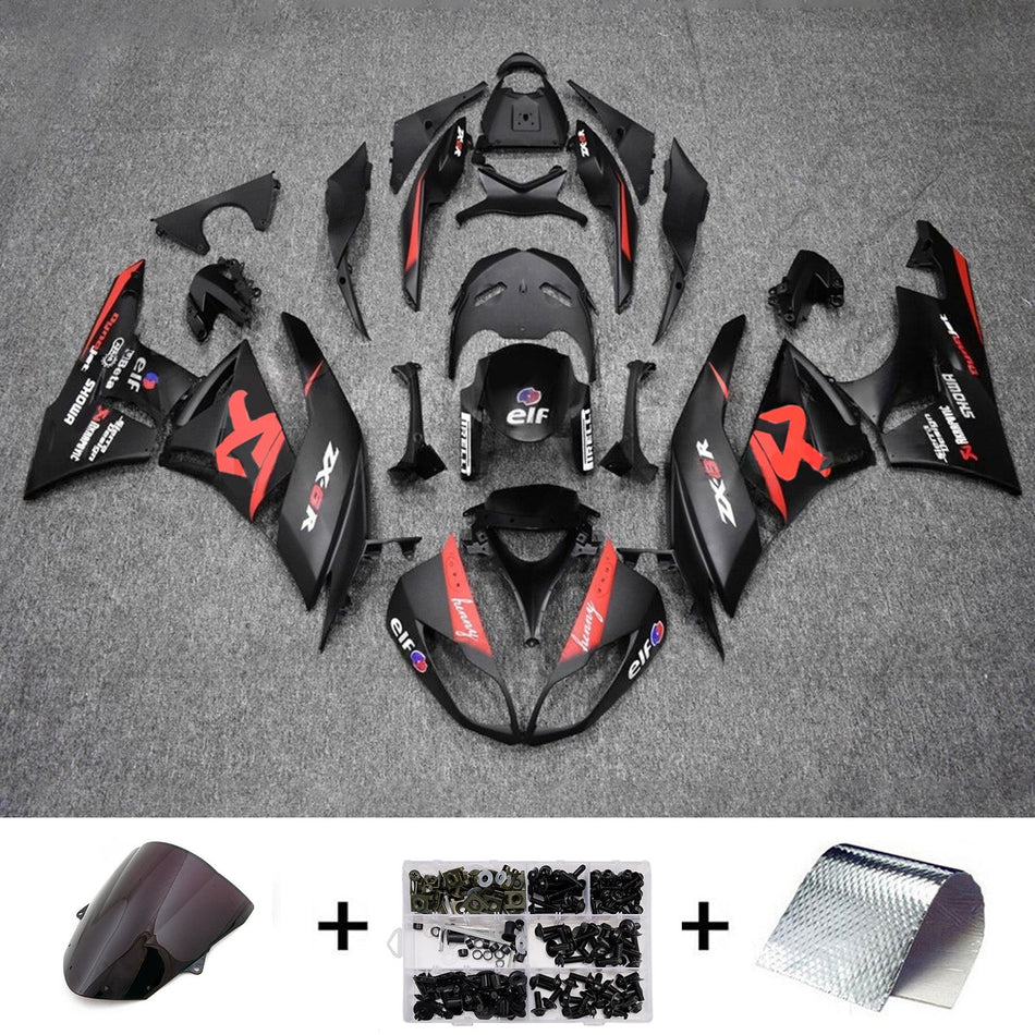 インジェクションフェアリングキット ボディワーク プラスチック ABS カワサキ ZX6R 636 2009-2012 に適合