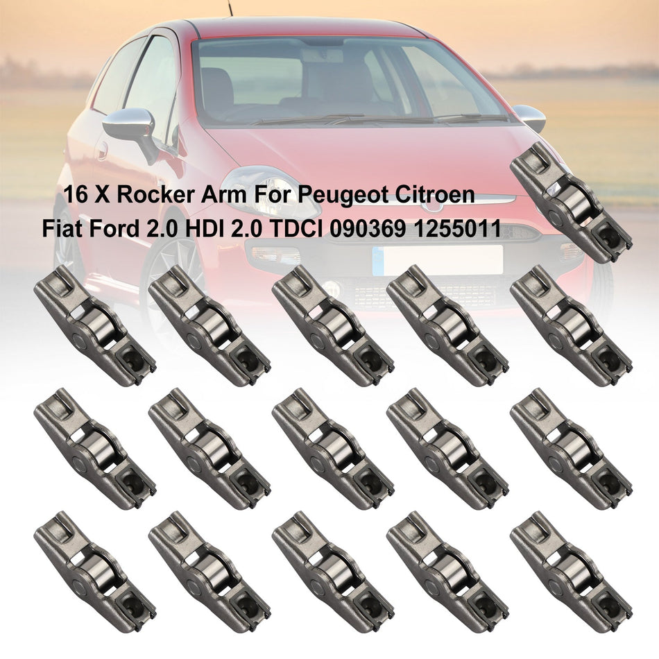 16 X ロッカーアーム プジョー シトロエン フィアット フォード 2.0 HDI 2.0 TDCI 090369 1255011 ジェネリック