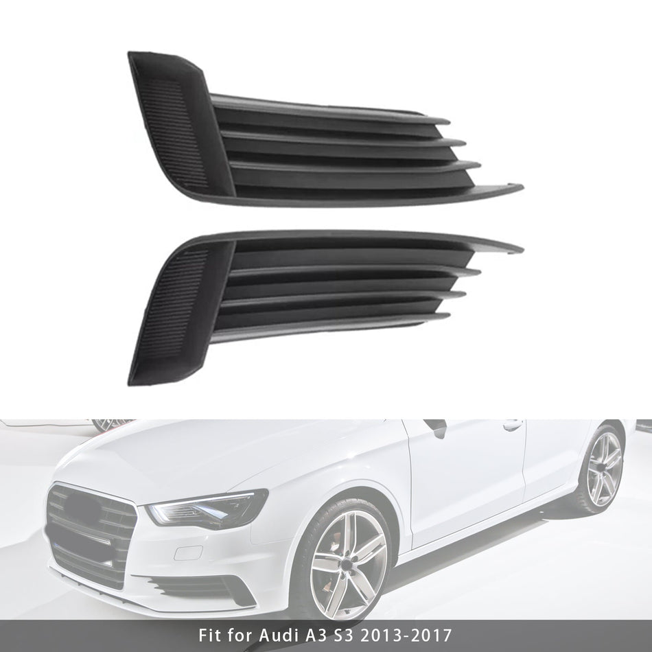 2013-2017 Audi A3 S3 2X フロントバンパー フォグランプグリル