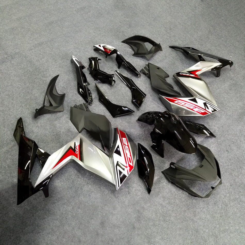インジェクションフェアリングキット ボディワーク プラスチック ABS カワサキ Z250 Z300 2015-2016 に適合