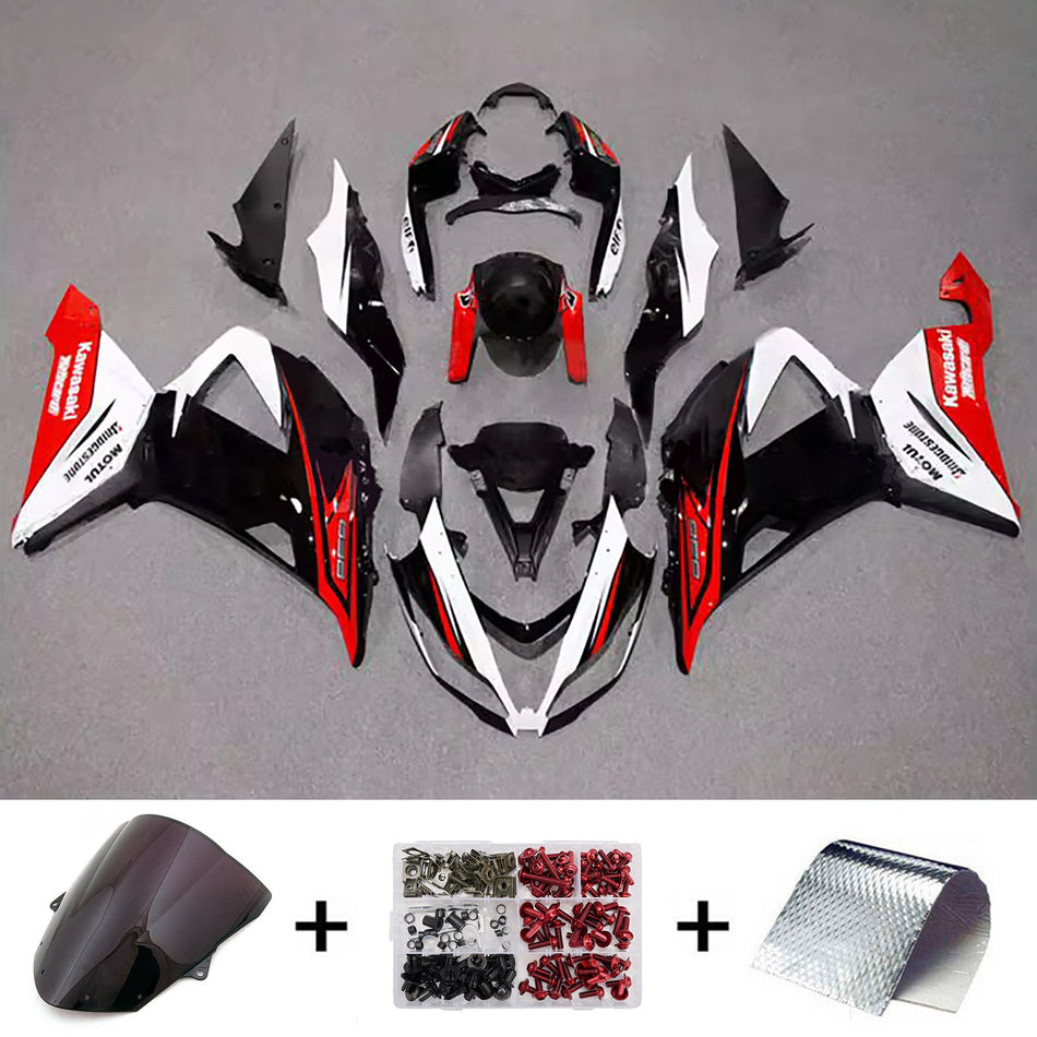 インジェクションフェアリングキット ボディワーク プラスチック ABS カワサキ ZX6R 636 2013-2018 に適合