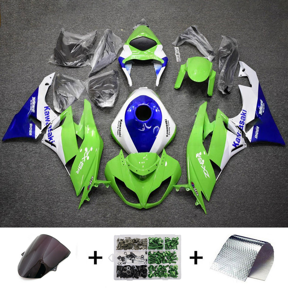 インジェクションフェアリングキット ボディワーク プラスチック ABS カワサキ ZX6R 636 2009-2012 に適合