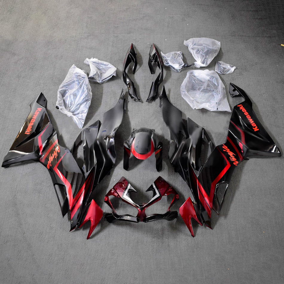 インジェクションフェアリングキット ボディワーク プラスチック ABS カワサキ ZX6R 2019-2023 に適合