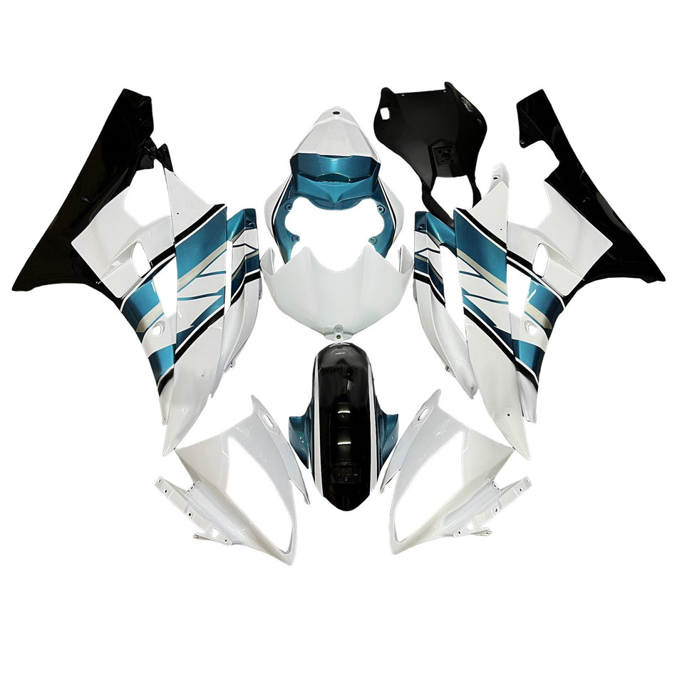 インジェクションフェアリングキット ボディワーク プラスチック ABS ヤマハ YZFR6 YZF-R6 2006-2007用