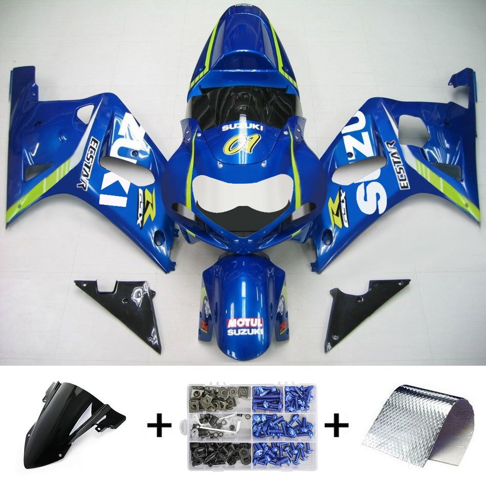 2001-2003 スズキ GSXR750 K1 Amotopart インジェクションフェアリングキット ボディワーク プラスチック ABS #137