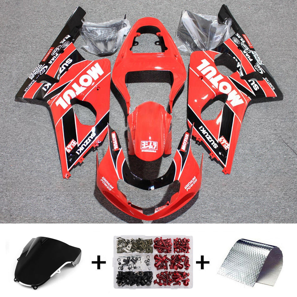 スズキ GSXR600 2001-2003 GSXR750 2000-2003 K1 用インジェクションフェアリングキット ボディワーク
