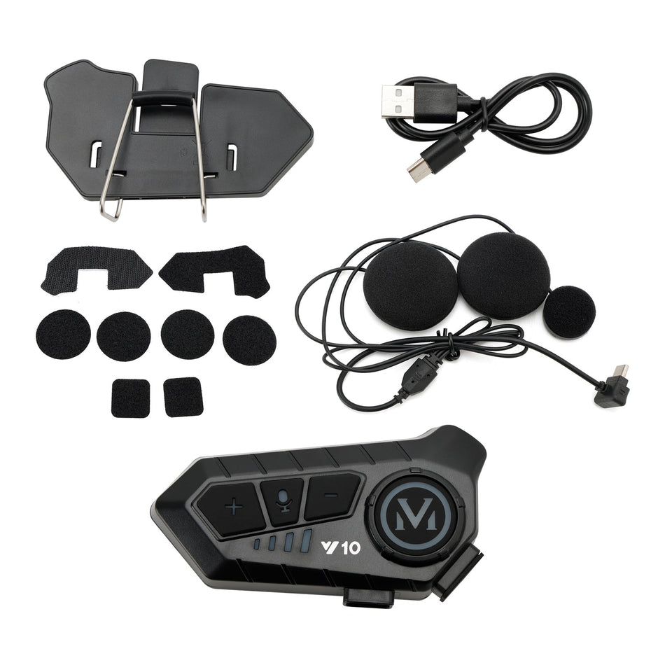 ユニバーサルスピーカープレーヤーヘルメットBluetoothイヤホンヘッドセットブラックオートバイ用