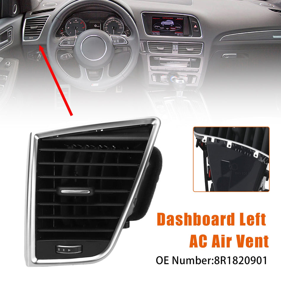 Audi Q5 SQ5 2009–2017用 フロント左ダッシュA/Cエアベント 8R1820901